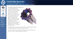 Desktop Screenshot of cambridgespecialty.com