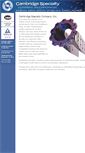 Mobile Screenshot of cambridgespecialty.com