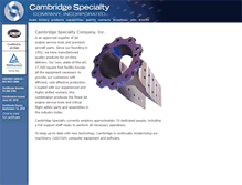 Tablet Screenshot of cambridgespecialty.com